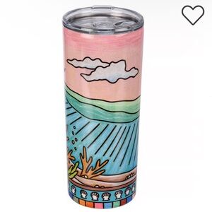 Primitives By Kathy - Coral Coffee Tumbler